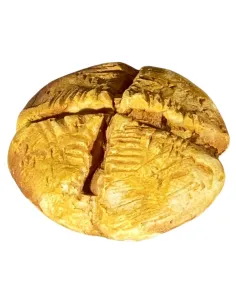 Pagnotta tonda di pane in gesso per statue da 30 cm