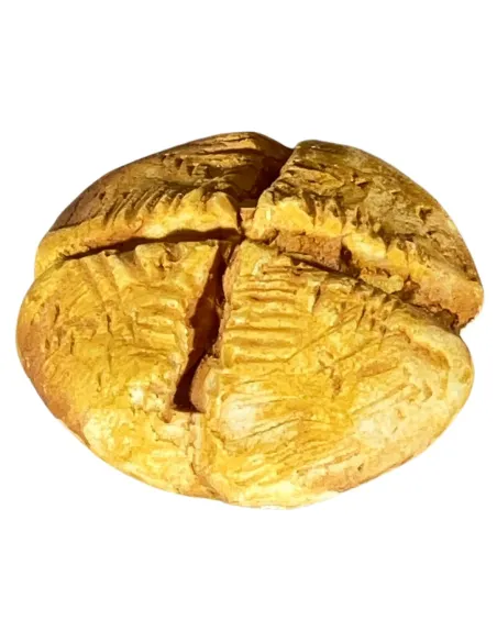 Pagnotta tonda di pane in gesso per statue da 30 cm