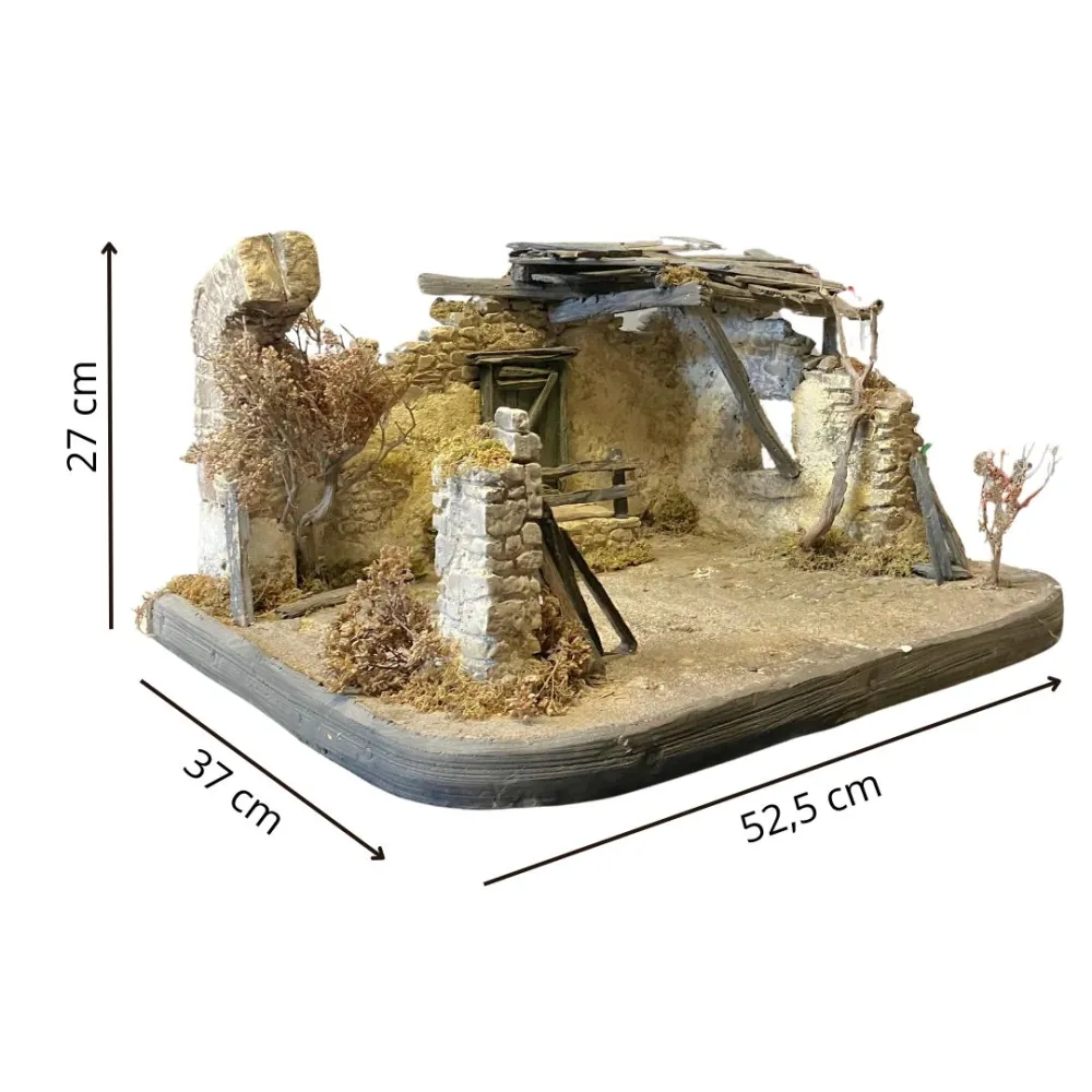 Ruined Setting with Window Opening for 8–10 cm Nativity Figures