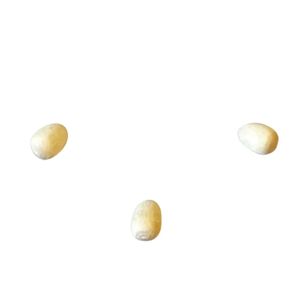Set of 3 Cream-Coloured Eggs for 8–10 cm Nativity Figures