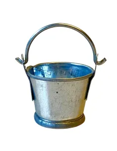Sheet Metal Bucket with Handle for 8–10 cm Nativity Figures