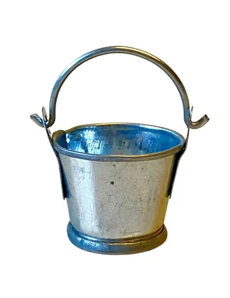 Secchio con manico in lamiera per statue da 8-10 cm