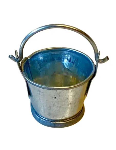Sheet Metal Bucket with Handle for 8–10 cm Nativity Figures