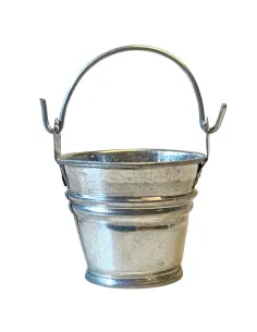 Secchio con manico in lamiera per statue da 20 cm