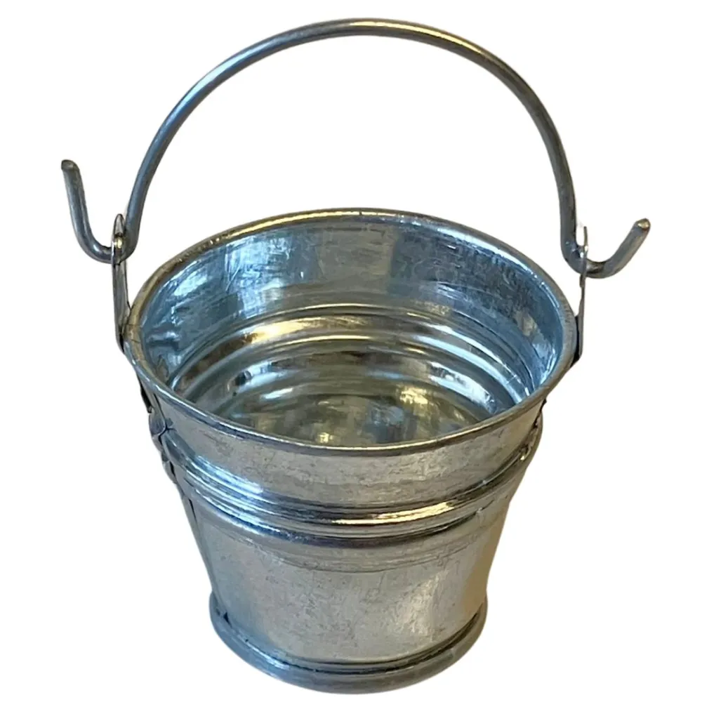 Sheet Metal Bucket with Handle for 20 cm Nativity Figures