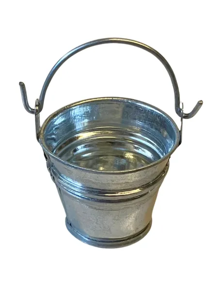 Secchio con manico in lamiera per statue da 20 cm
