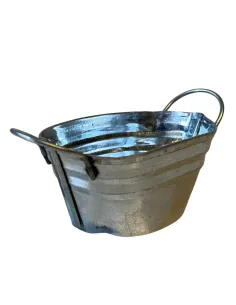 Galvanised Metal Wash Tub for 15–20 cm Nativity Figures 2