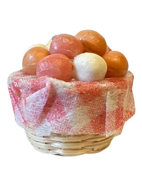 Cesto con uova per statue da 12-15 cm