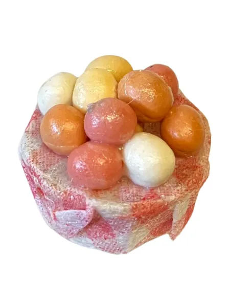 Cesto con uova per statue da 12-15 cm