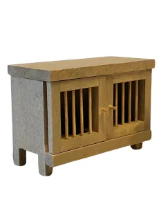 Gabbia in legno per conigli per statue da 8-10 cm