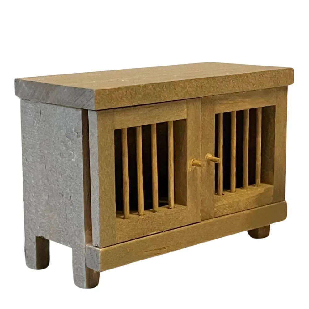 Wooden Rabbit Hutch for 8–10 cm Nativity Figures