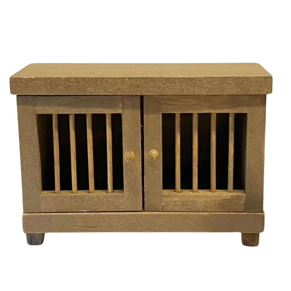 Wooden Rabbit Hutch for 8–10 cm Nativity Figures