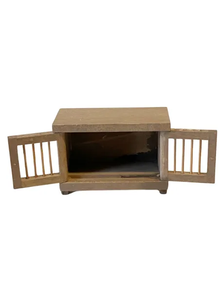 Gabbia in legno per conigli per statue da 8-10 cm