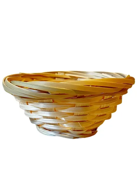 Low Handleless Wicker Basket for 30–35 cm Nativity Figures
