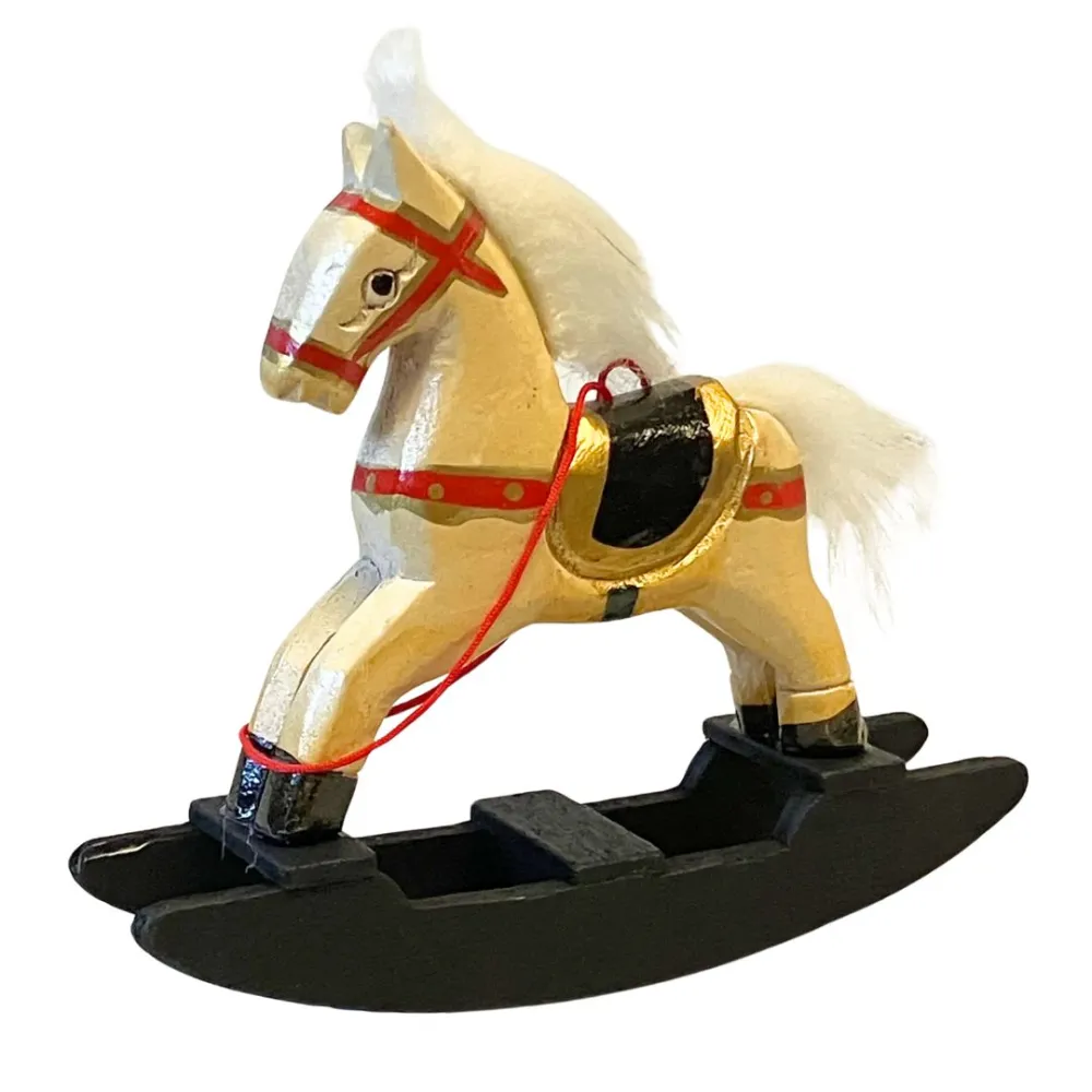 Wooden Rocking Horse for 30 cm Nativity Figures