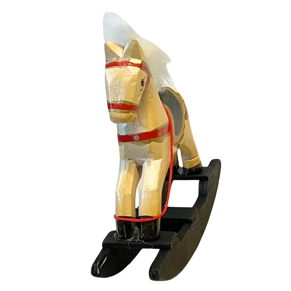 Wooden Rocking Horse for 30 cm Nativity Figures