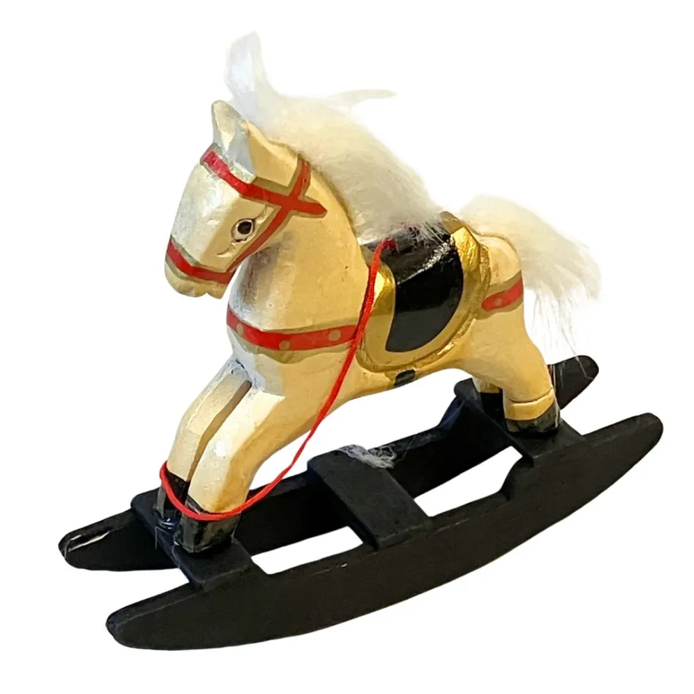 Wooden Rocking Horse for 30 cm Nativity Figures