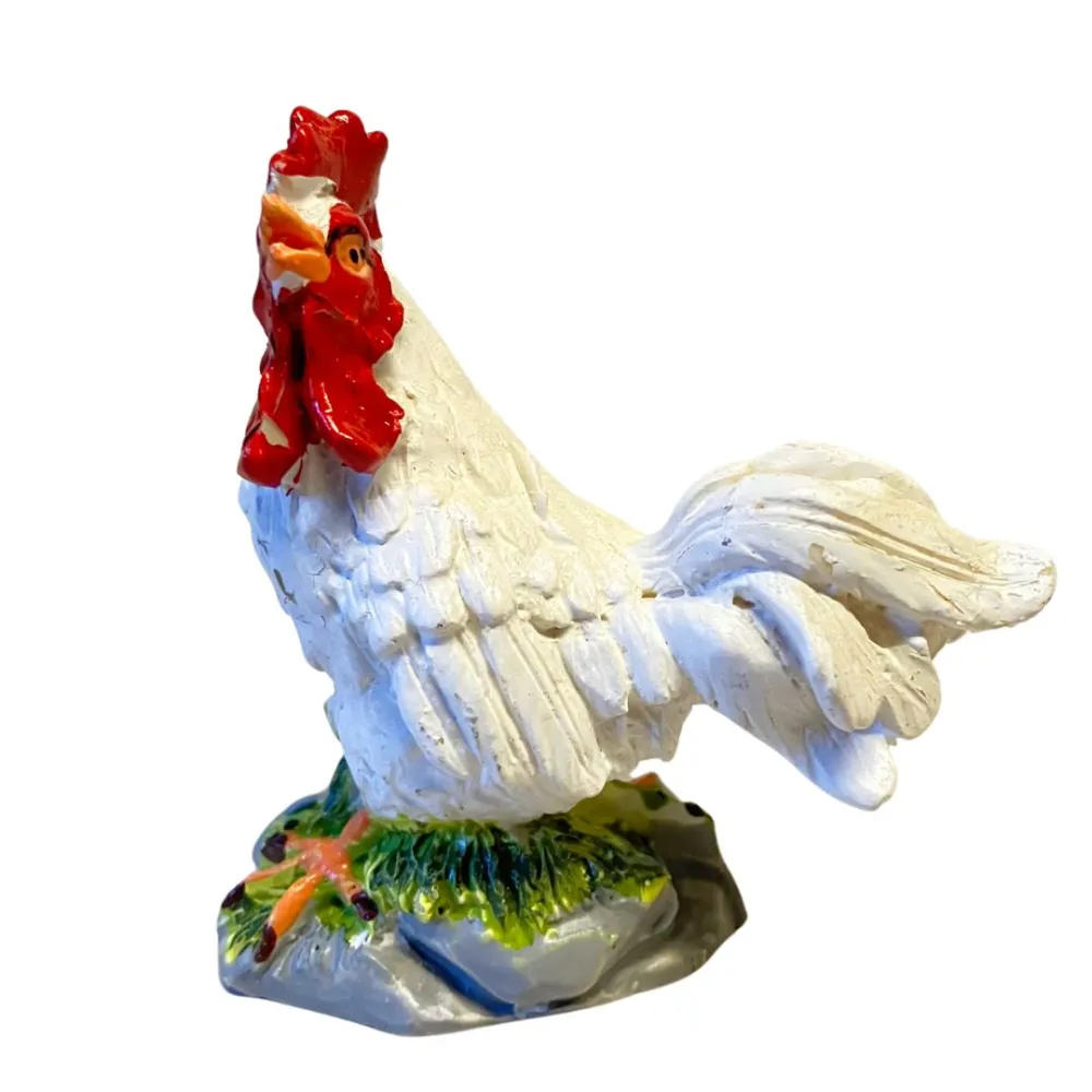 Set of One Rooster and Three Hens for 25–30 cm Nativity Figures