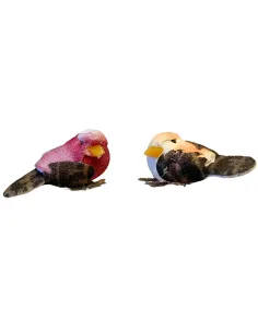 Set 2 uccellini colori assortiti in polistirene per statue da 25-30 cm