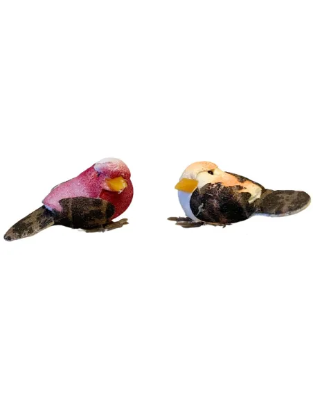 Set of Two Assorted Polystyrene Birds for 25–30 cm Nativity Figures