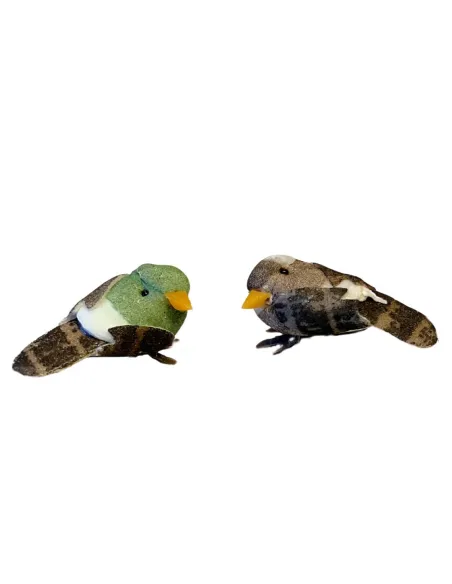 Set of Two Assorted Polystyrene Birds for 25–30 cm Nativity Figures