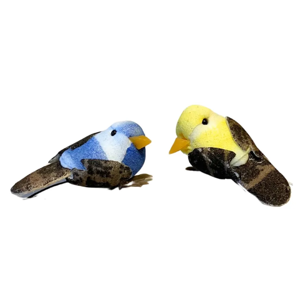 Set of Two Assorted Polystyrene Birds for 25–30 cm Nativity Figures
