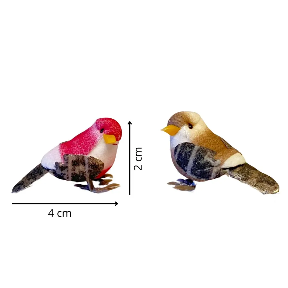 Set of Two Assorted Polystyrene Birds for 30–35 cm Nativity Figures