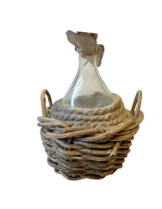 Damigiana classica in vetro per statue da 25 cm