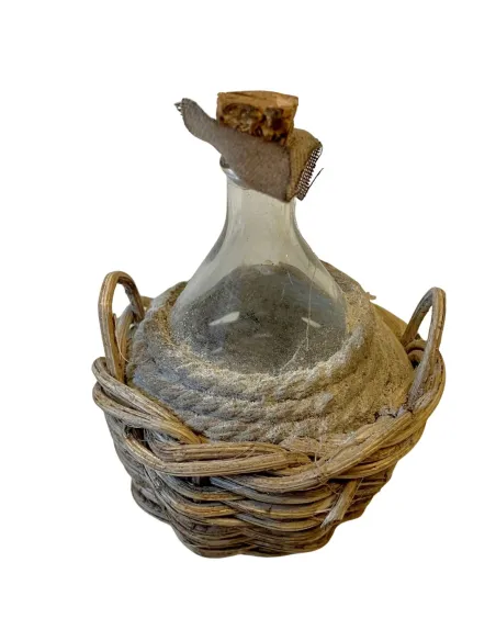 Damigiana classica in vetro per statue da 25 cm