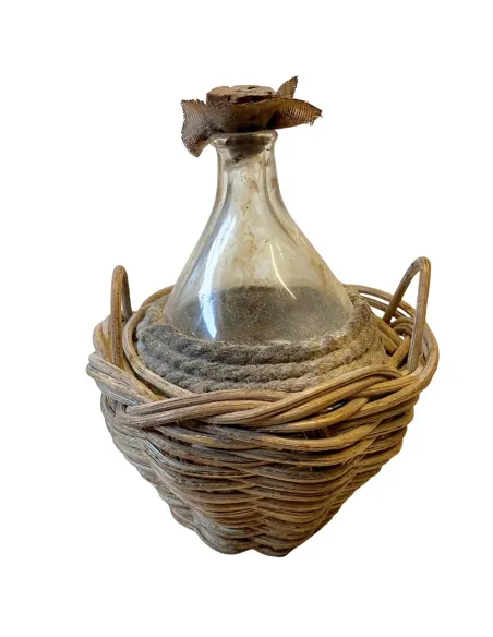 Damigiana classica in vetro per statue da 30 cm