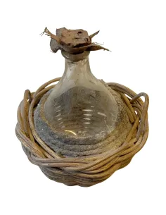 Damigiana classica in vetro per statue da 30 cm 2