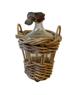 Damigiana conica in vetro per statue da 25 cm