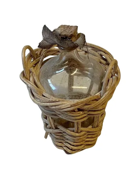 Damigiana conica in vetro per statue da 25 cm