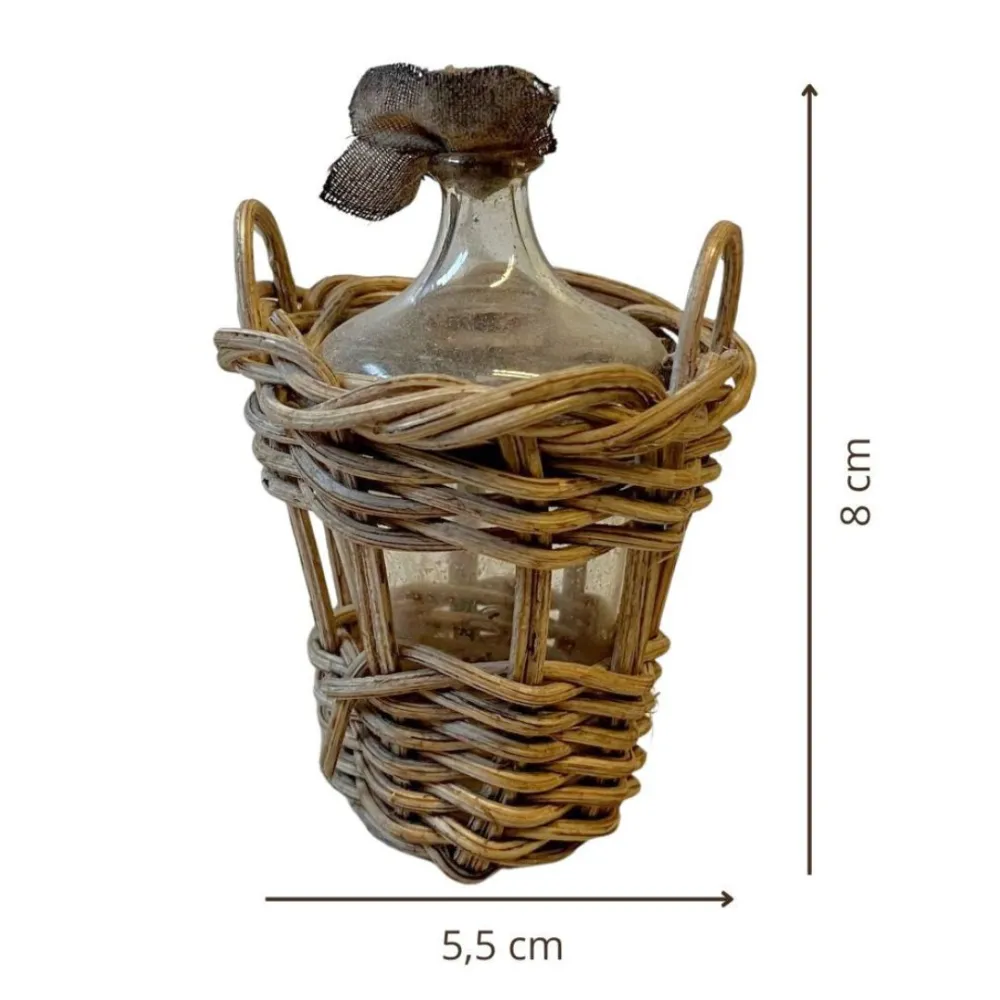 Conical Glass Demijohn for 25 cm Nativity Figures