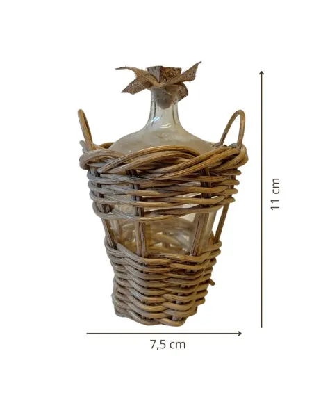 Damigiana conica in vetro per statue da 30-35 cm