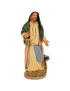 San Giuseppe in terracotta in movimento 30 cm