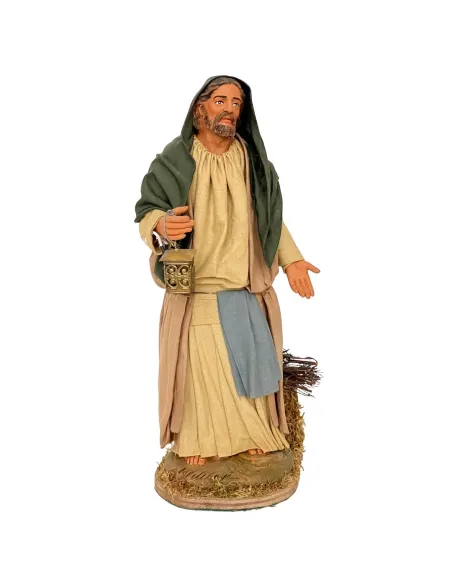 San Giuseppe in terracotta in movimento 30 cm