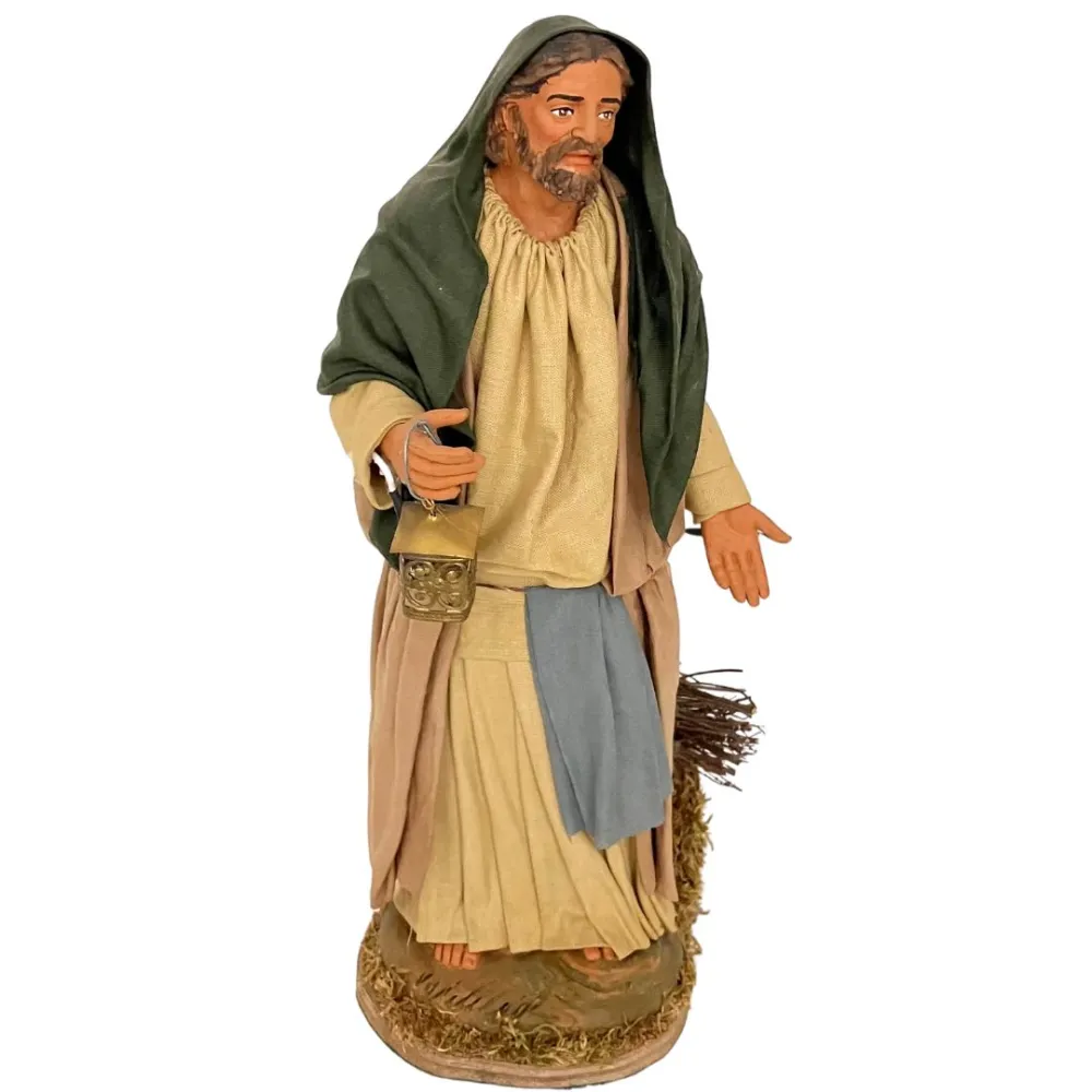 Animated 30 cm Terracotta Saint Joseph