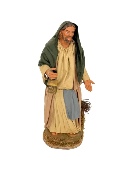 San Giuseppe in terracotta in movimento 30 cm