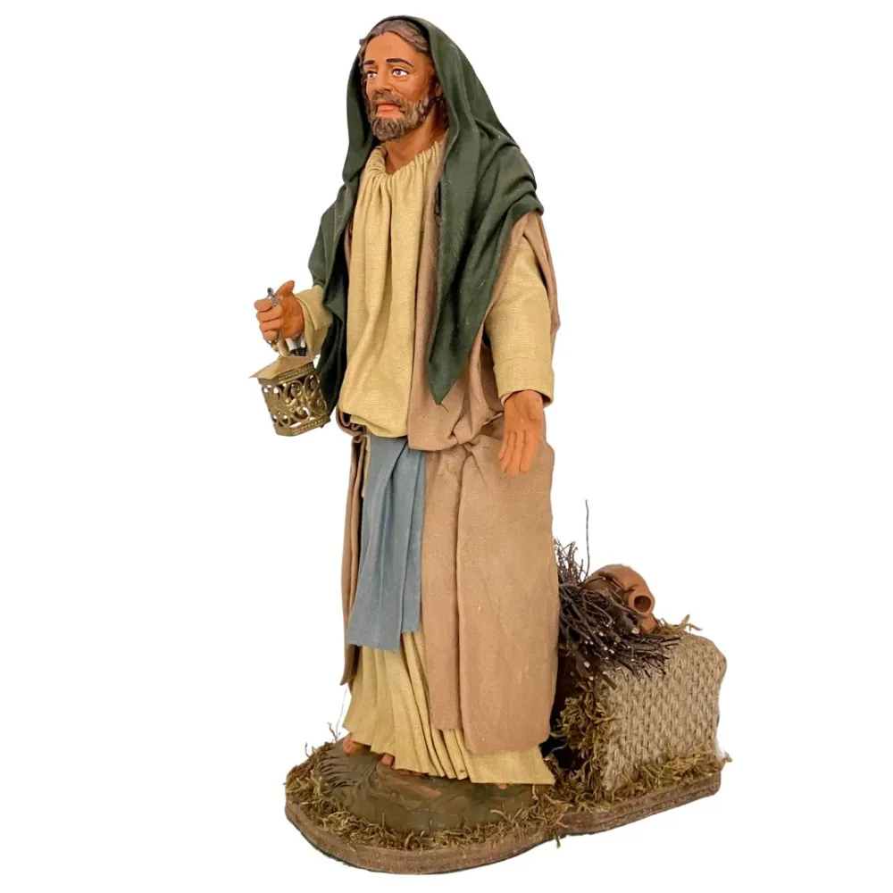 Animated 30 cm Terracotta Saint Joseph
