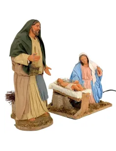 Animated 30 cm Terracotta Nativity 2
