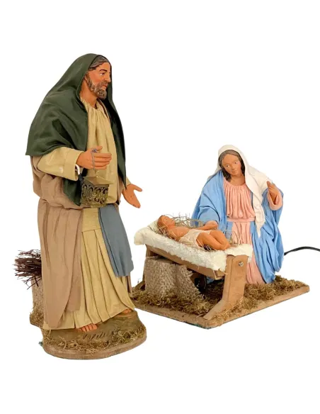 Animated 30 cm Terracotta Nativity