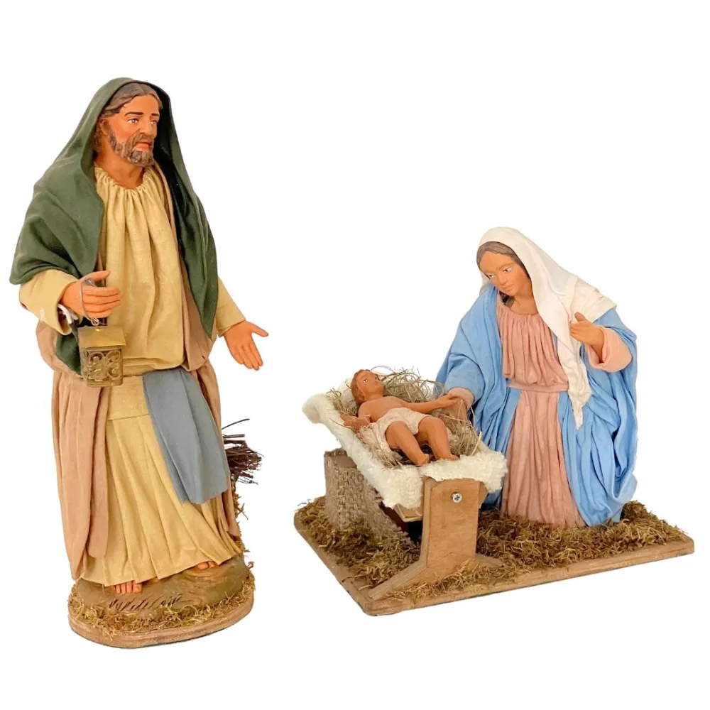 Animated 30 cm Terracotta Nativity