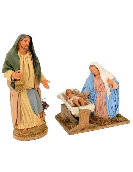 Animated 30 cm Terracotta Nativity