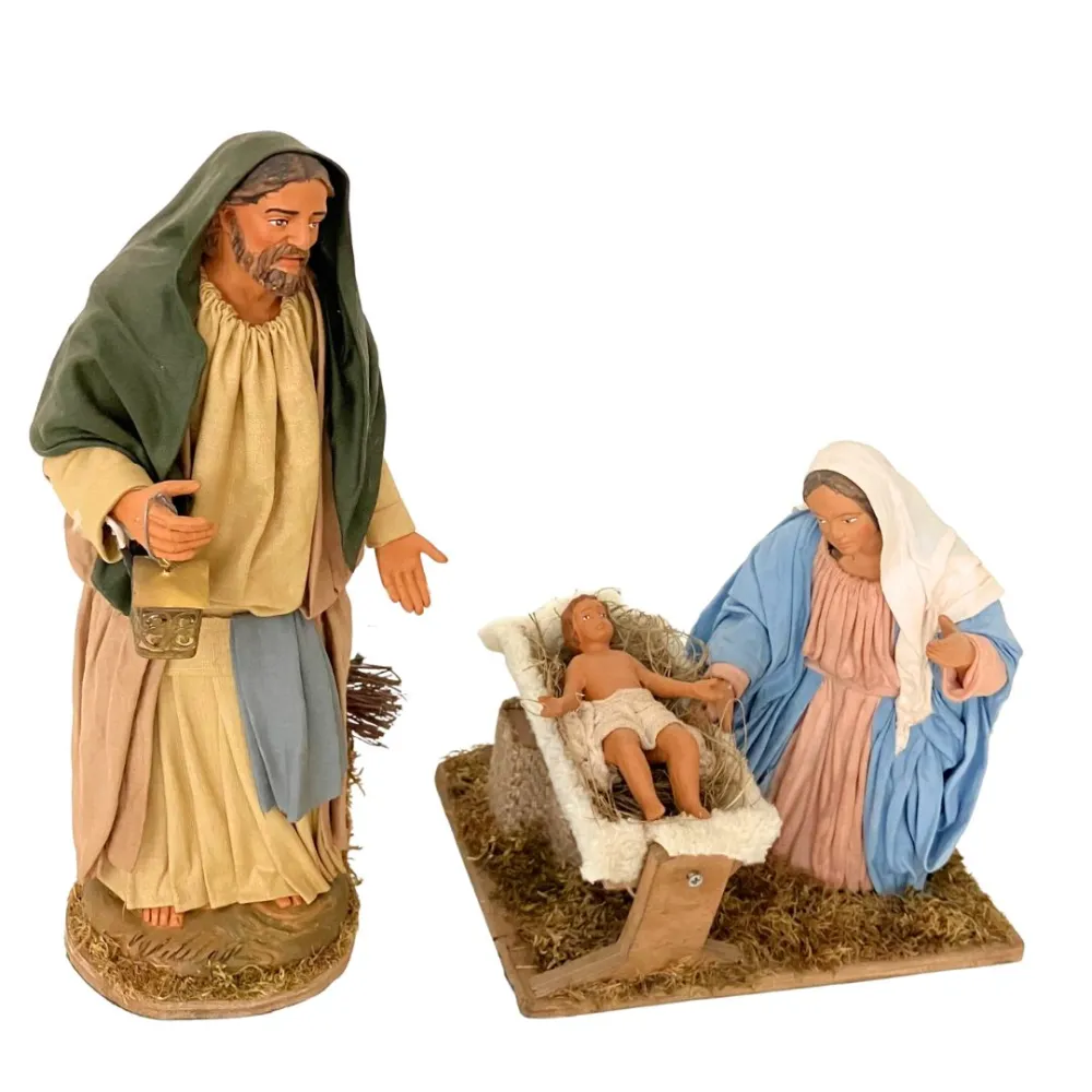 Animated 30 cm Terracotta Nativity