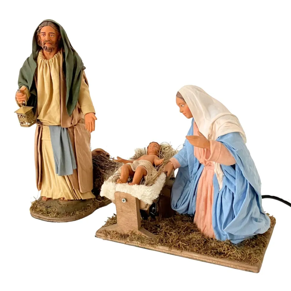 Animated 30 cm Terracotta Nativity