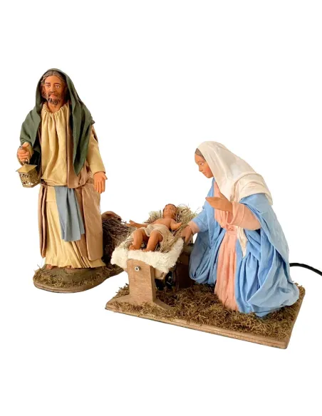 Animated 30 cm Terracotta Nativity
