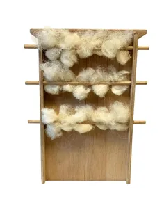 Carded wool drying rack for 30 cm nativity figures 2