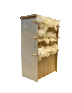 Carded wool drying rack for 30 cm nativity figures