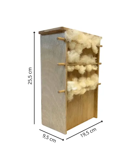 Carded wool drying rack for 30 cm nativity figures